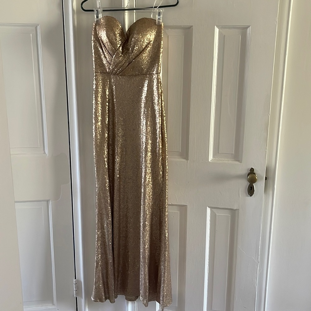 Formal Gold Sequin Gown